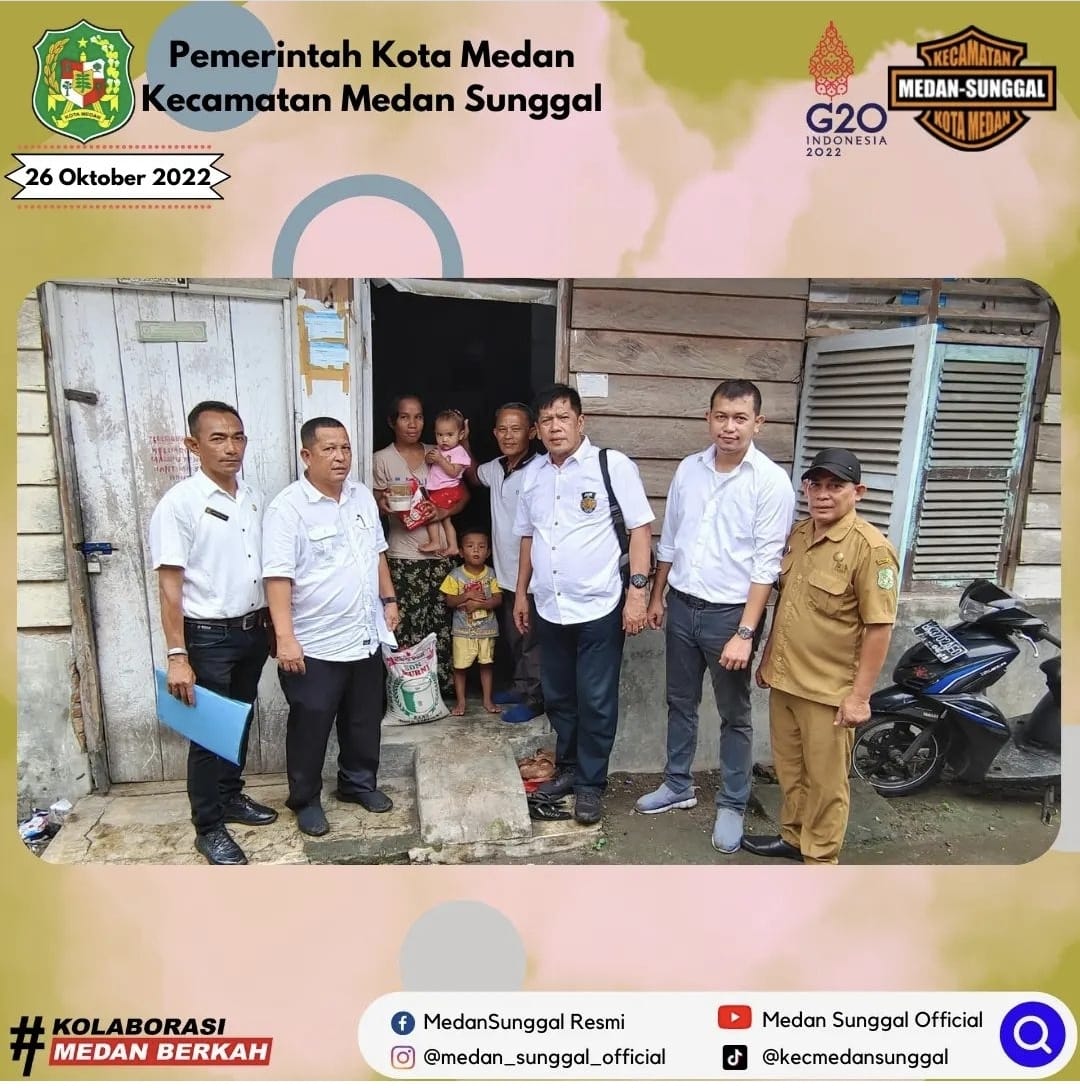 Pemberian Bantuan Bagi anak yang terdampak Stunting di Kecamatan Medan Sunggal (26/10/22)